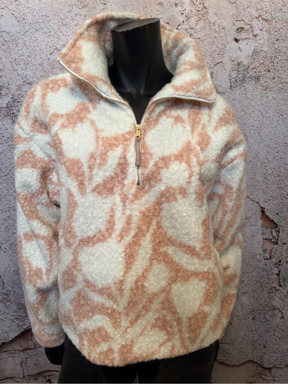 Scotch & Soda Lined Cinnamon/White Cozy Fleece NEW